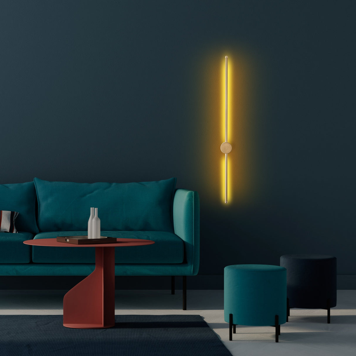 Wandleuchte Gold 91 cm Metall Vortex