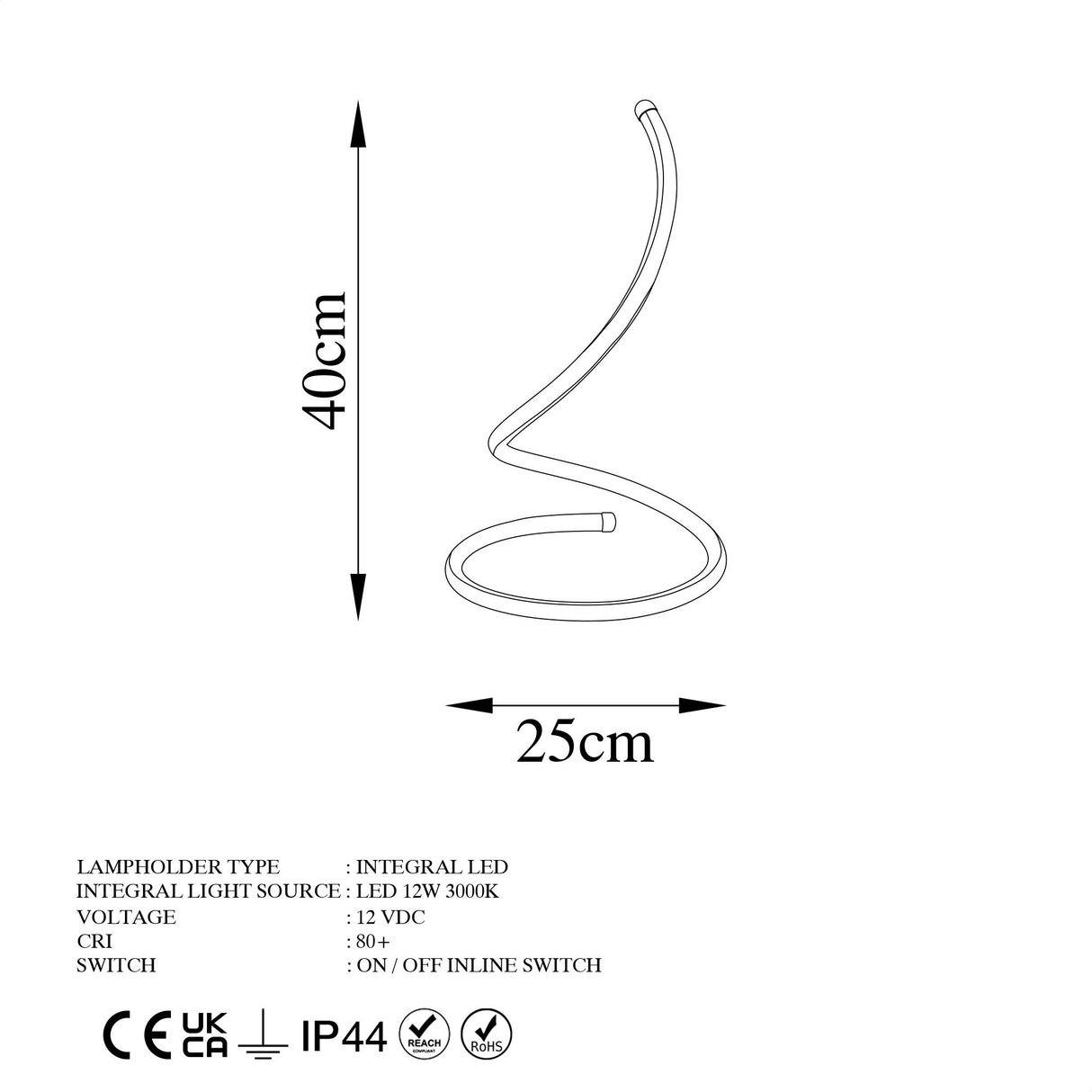 Tischlampe Schwarz Metall Nightstrike