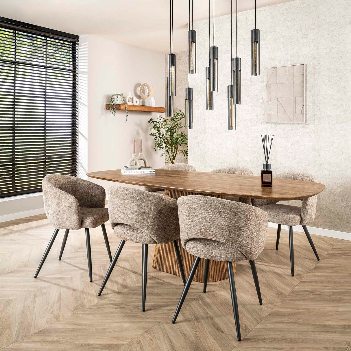 Esstisch Sable 215 cm - Mangoholz Sand