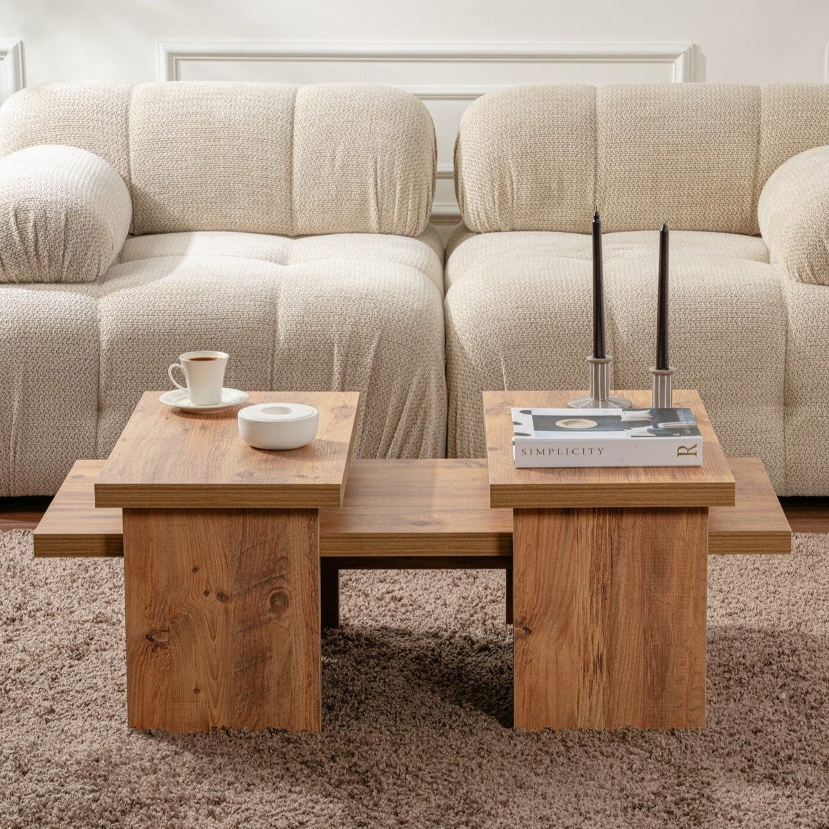 Couchtisch Natur Kieferlook Melamin Rebellion