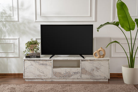 TV-Möbel Marmor Melamin Flare 42x160x29,5 cm