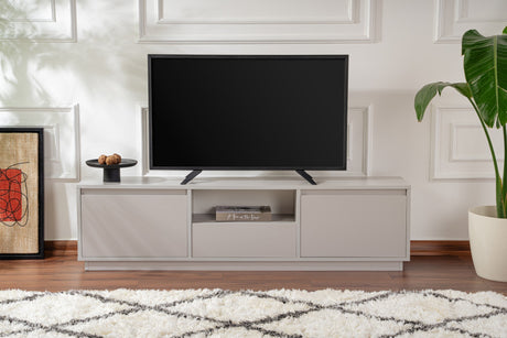 TV Möbel Grau Melamin Flare 42x160x29,5 cm