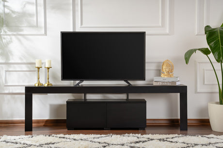 TV Möbel Schwarz Melamin Vertex 50x180x31,3 cm