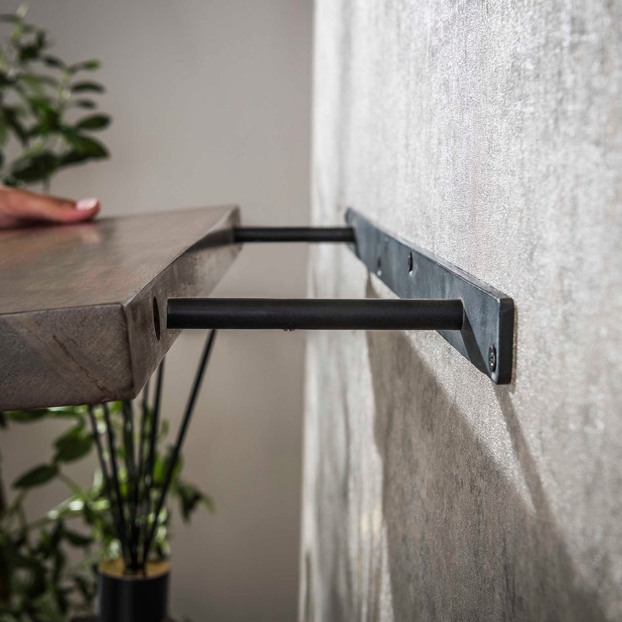 Wandregal Akazie Drift Braun 60 cm - Massivholz