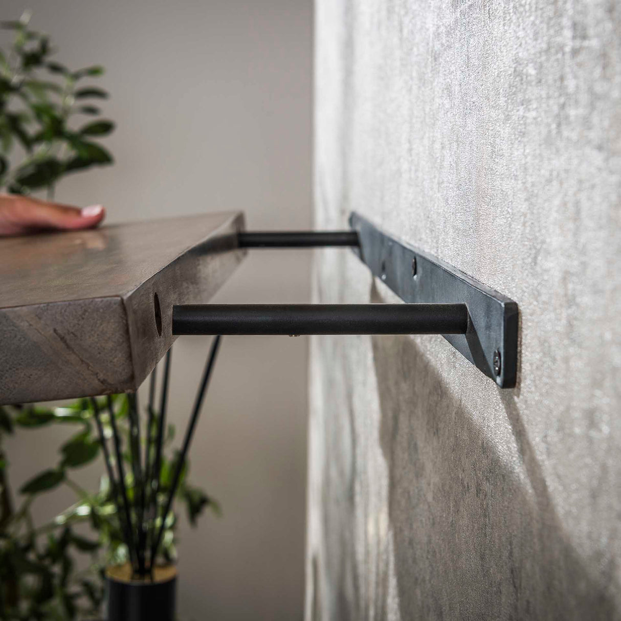 Wandregal Noa 90 cm - Akazienholz Drift Brown
