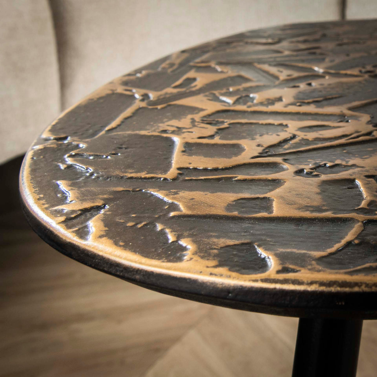 Marlo Couchtisch-Set 3 Quadrat Kupfer Patina