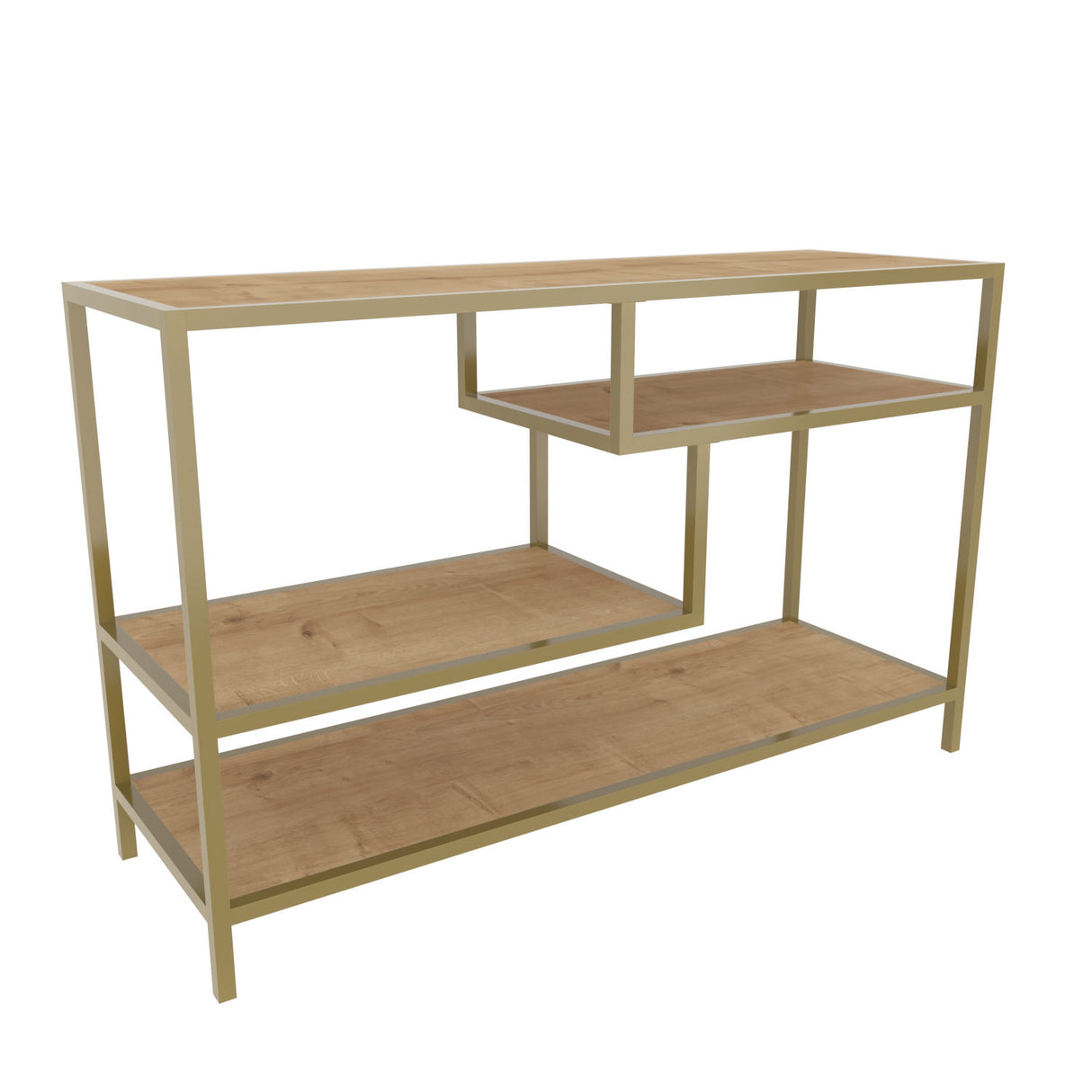 TV-Möbel Robbins Gold Gold Eiche Melamin 120x75x39 cm