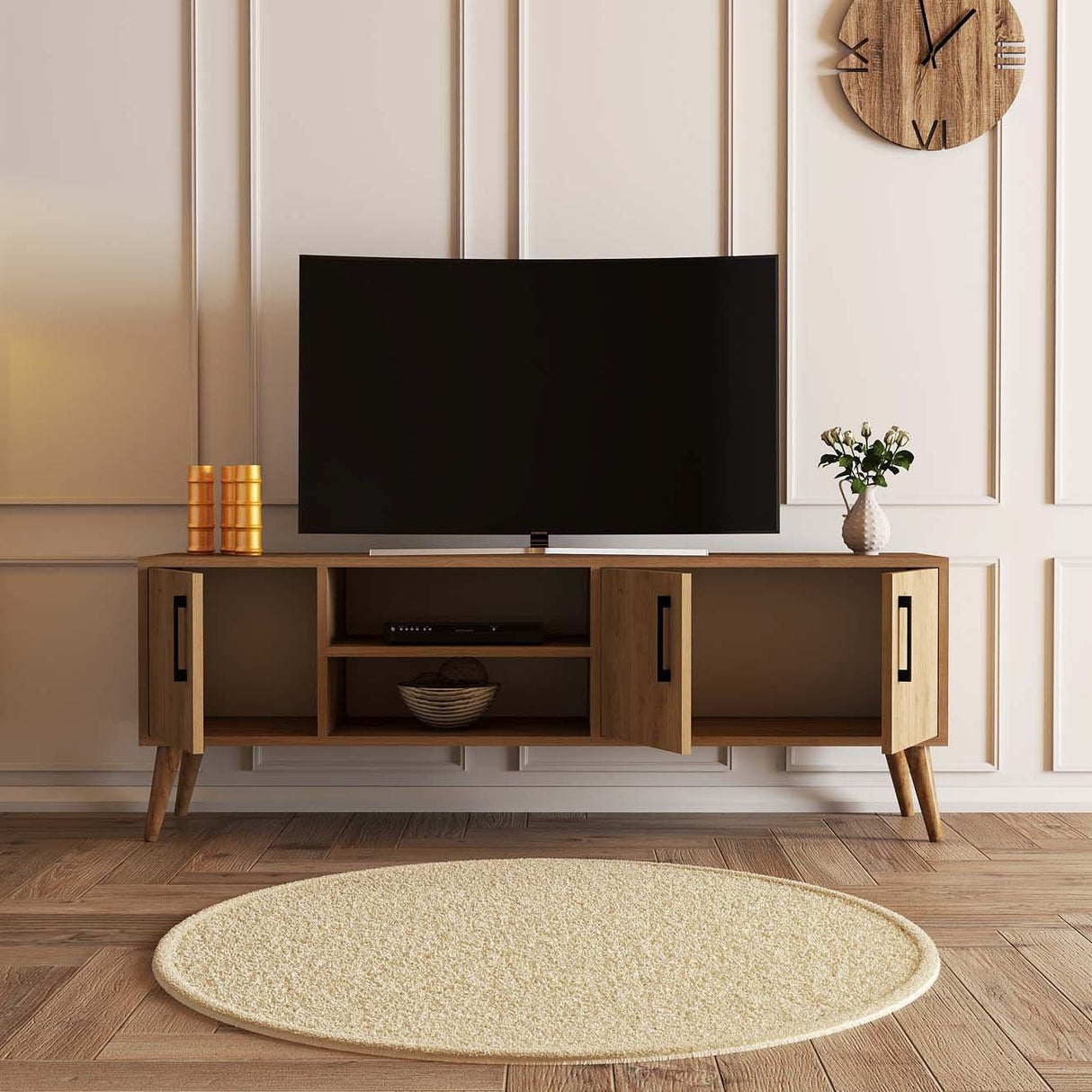 TV-Möbel Exxen Oak Melamin 150x52x34 cm