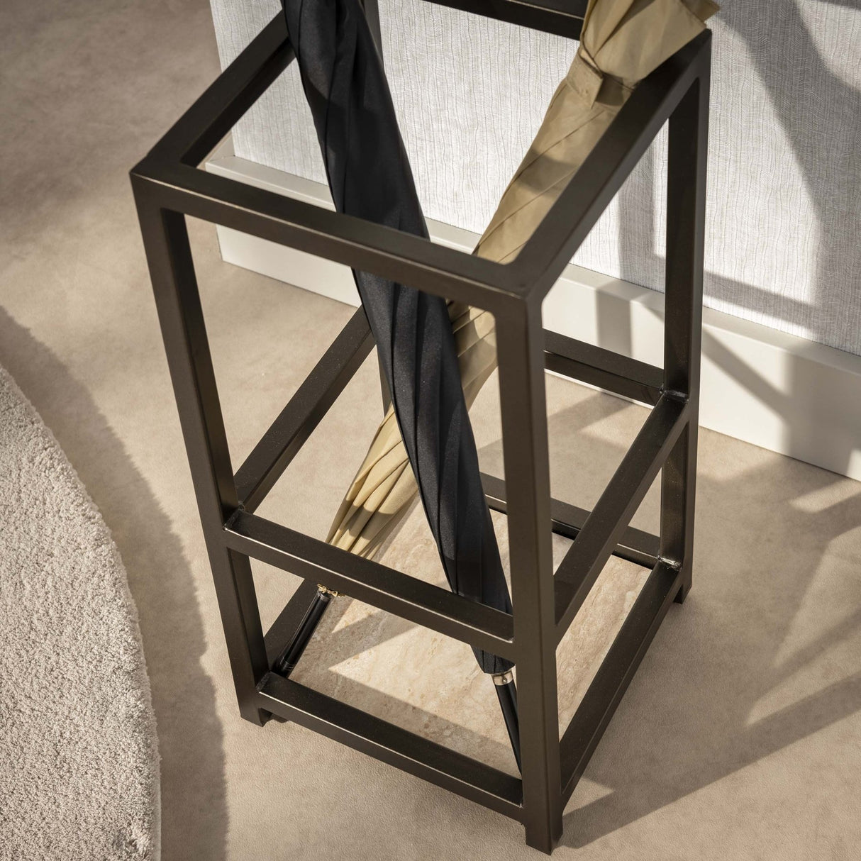 Sable Paraplubak quadratisch Drift Braun H53 cm