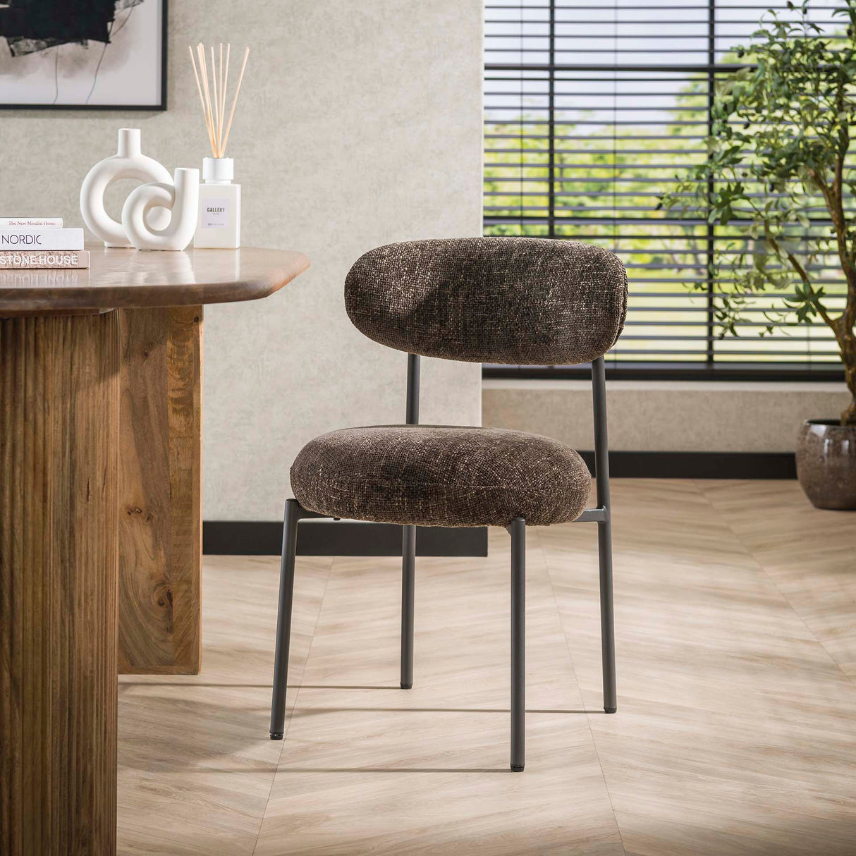 Esstischstuhl Aero Tissee Cargo Tissee Stoff Braun