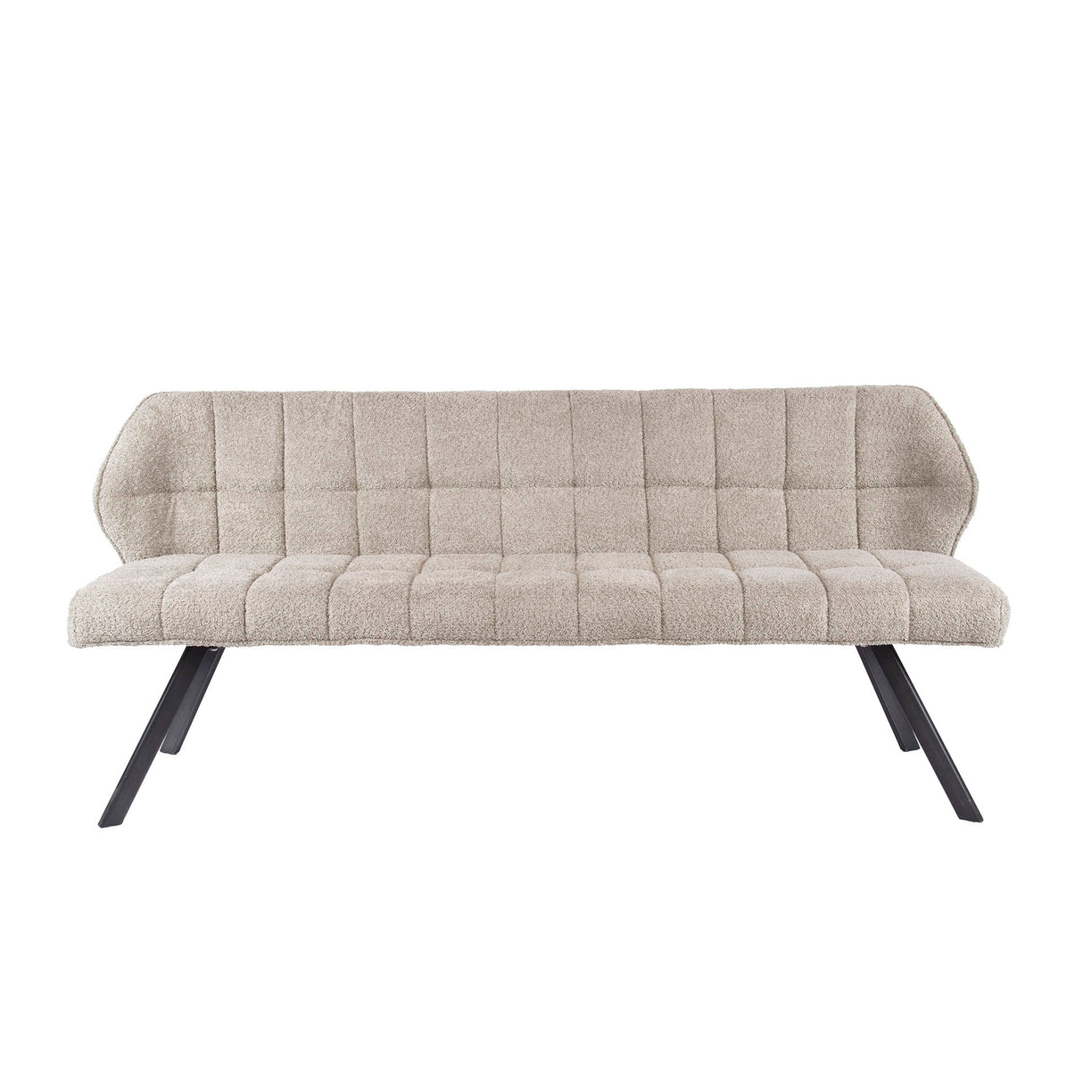 Esszimmerbank Lino Bouclé Stoff Sand 180 cm Kariert