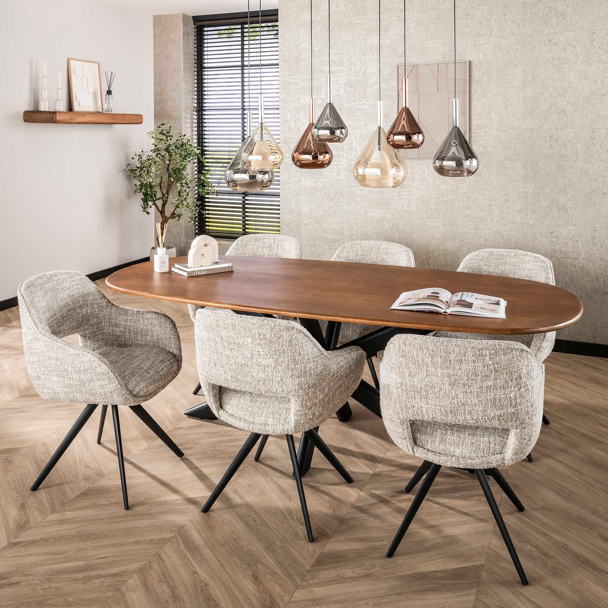 Esszimmerstuhl Springo Drehstuhl Eagle Creme