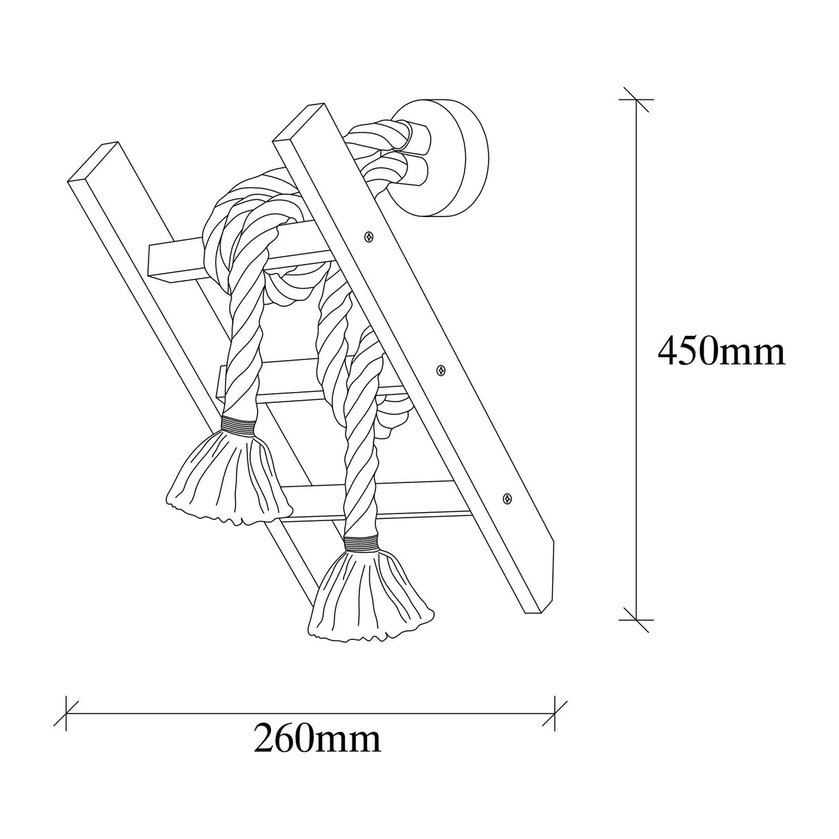 Wandleuchte Natur Buchenholz Fjord