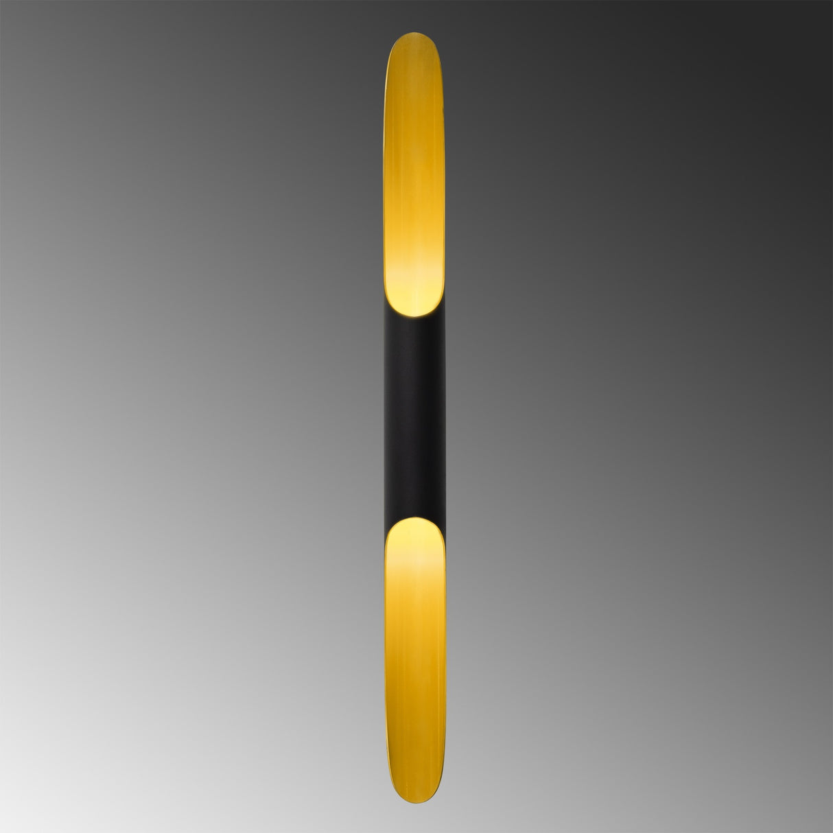 Wandleuchte Schwarz Glas Lyra