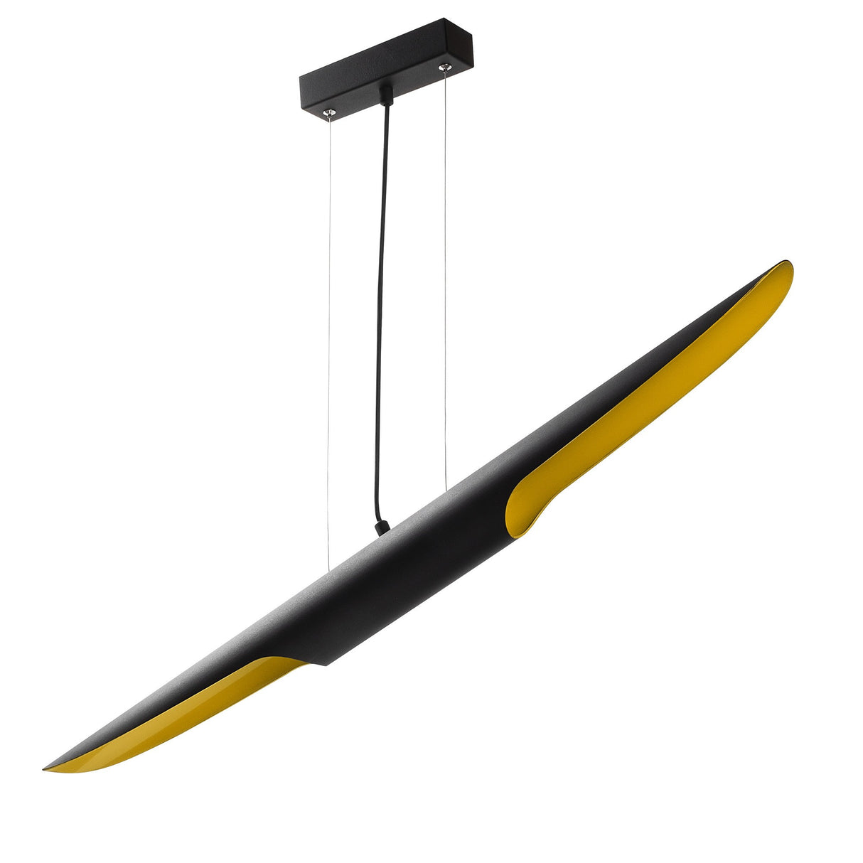 Hängelampe Schwarz Metall Lyra