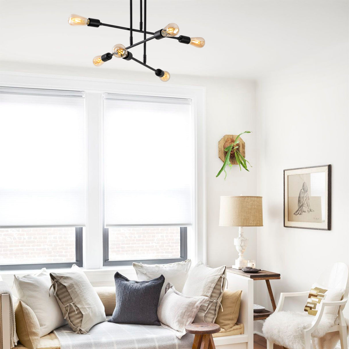 Hängelampe Schwarz Metall Topaz