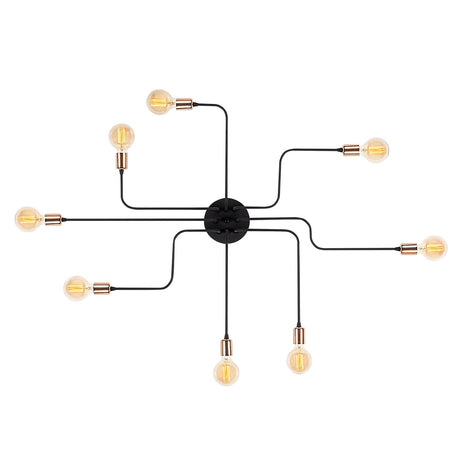 Wandleuchte Schwarz Metall Striker