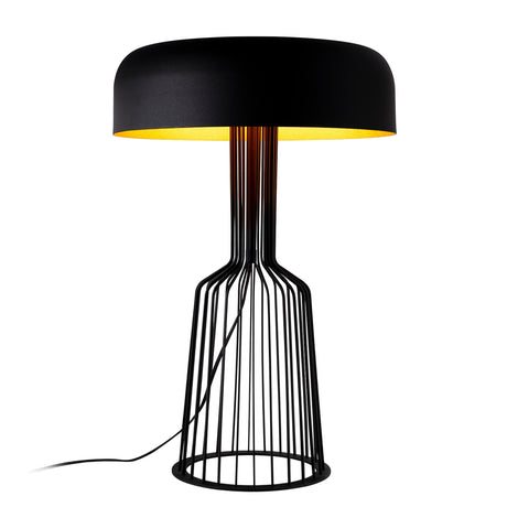 Tischlampe Schwarz Gold Metall Quartz