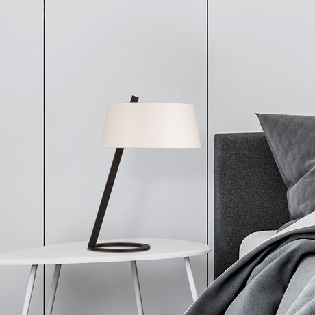 Tischlampe Weiß Metall Ascent