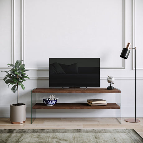 TV-Möbel Koralle Donker Walnuss Pinehout 120x45x35 cm