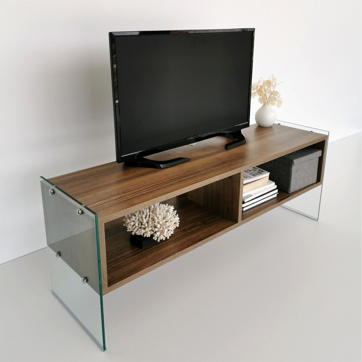 TV-Möbel Echo Walnut Melamin 120x45x35 cm