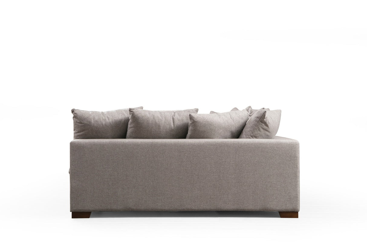 Ecksofa beige U-Form – Polyester – 380 cm – Colorado