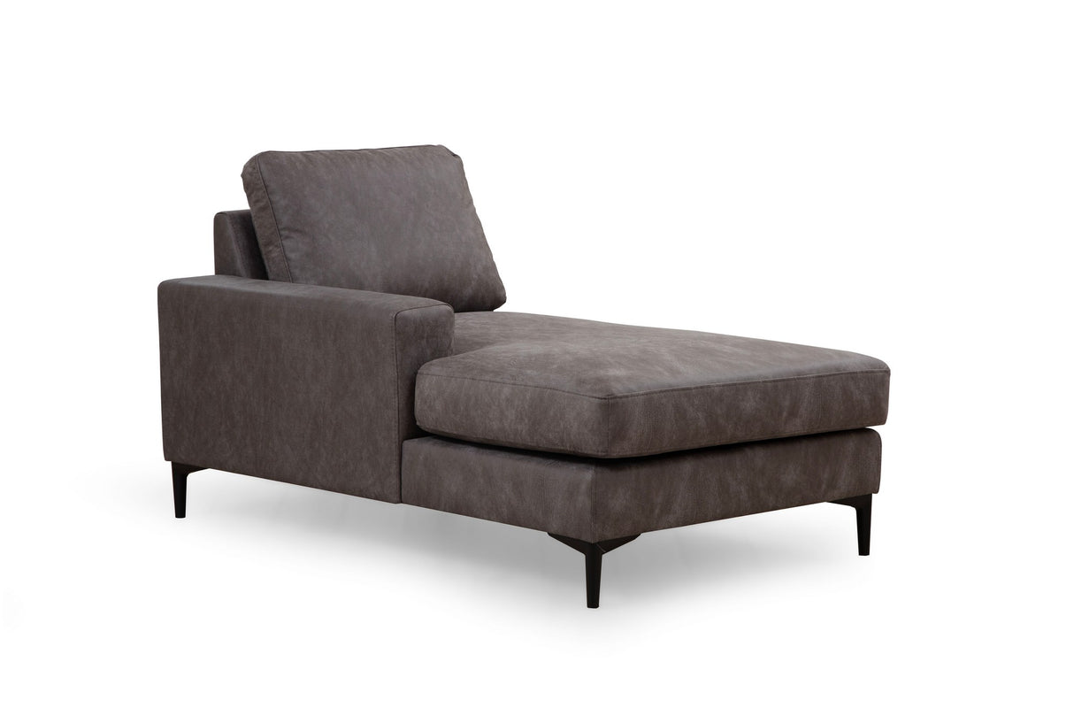 U-Bank Ecksofa Anthrazit Stoff 314x200 cm – Rechts – Porto