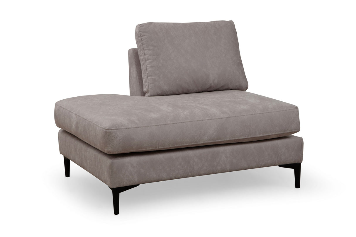 U-Bank Ecksofa Grau Stoff 314x200 cm – Links – Porto