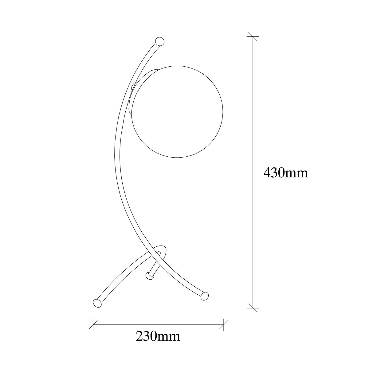 Tischlampe Weiß Glas Nightstrike