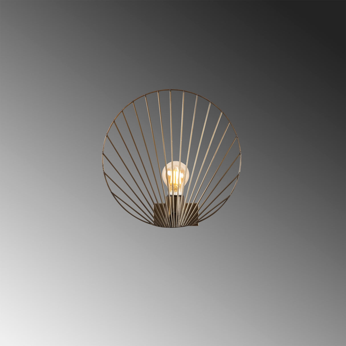 Wandleuchte bronzefarbenes Metall Arbor