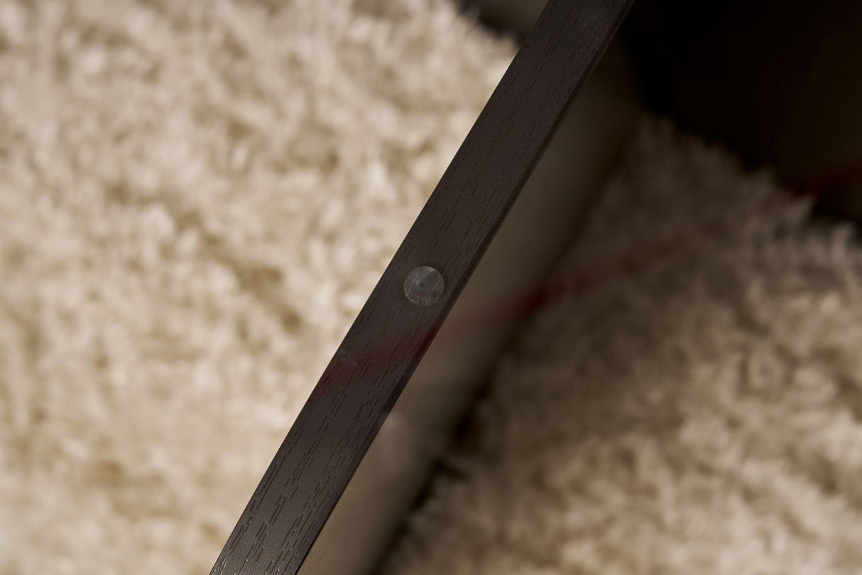 Couchtisch Aris Rund 75 cm Glas - Schwarzes Gestell