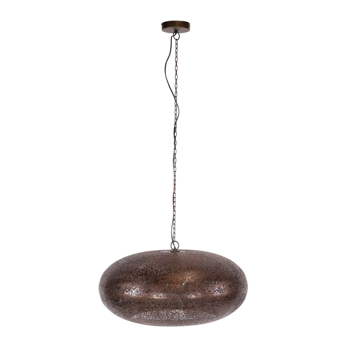 Hanglamp 1-lichts antiek koper Chase Ø68 cm