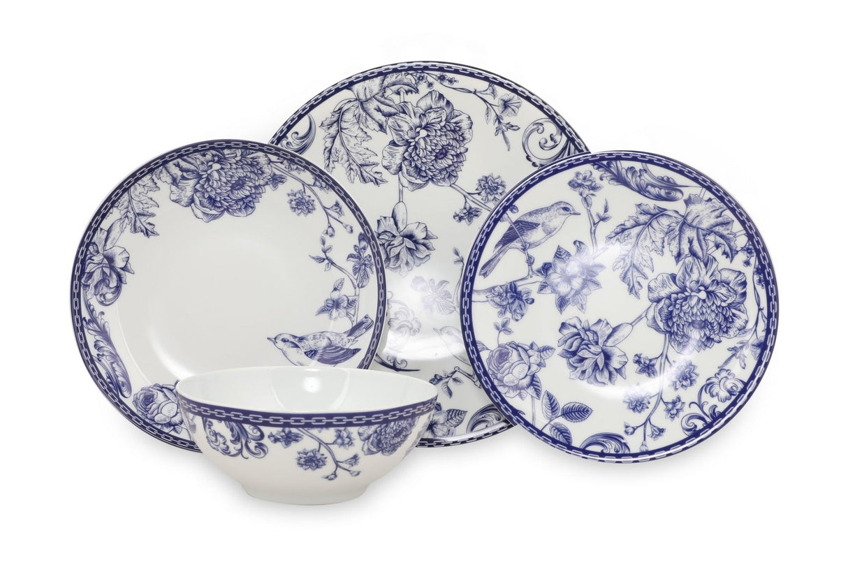 ZG24Y2420939016 Blau Weiß 100 % PORZELLAN