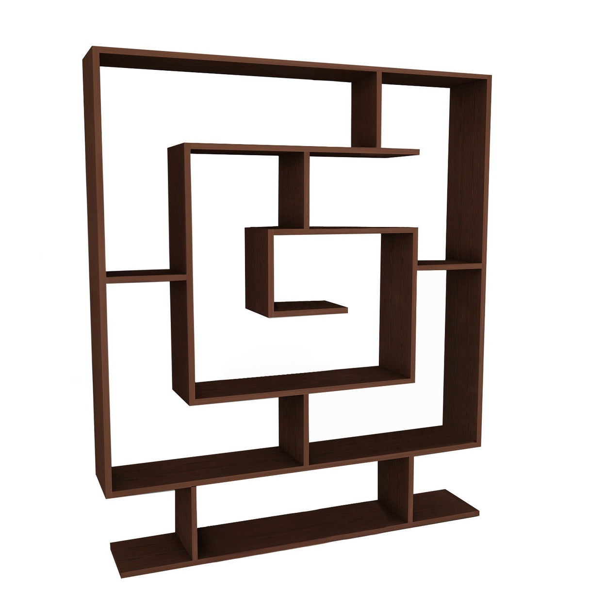 Bücherregal Sarma wengebraunes Melamin 124,8x149,4x22 cm