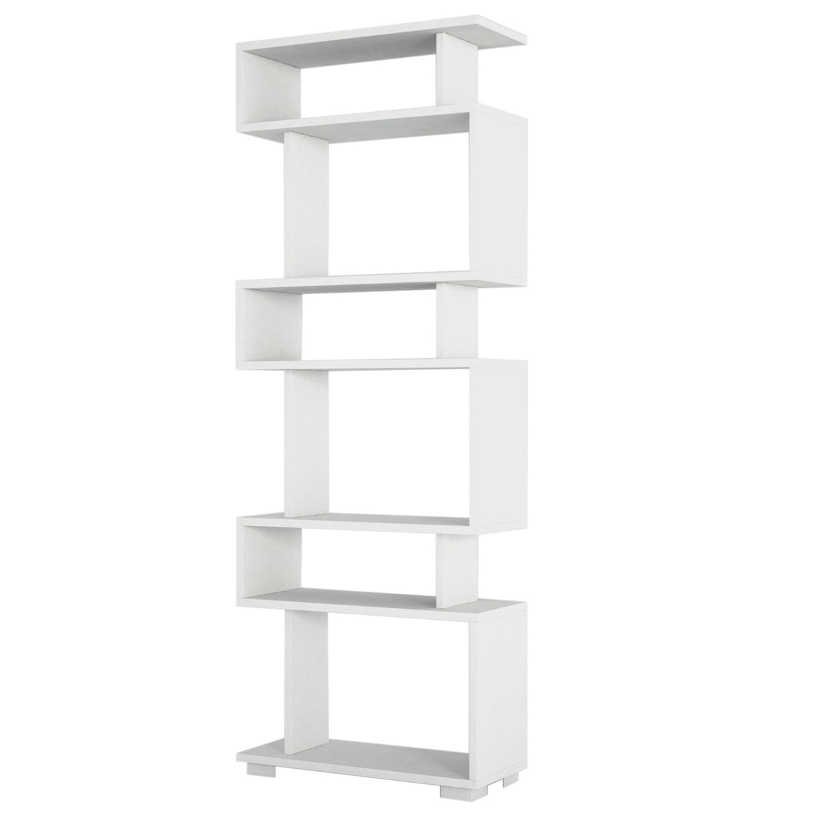 Boekenkasten - Design vakkenkast wit melamine Blok 60x165x19,5 cm - Dimehouse