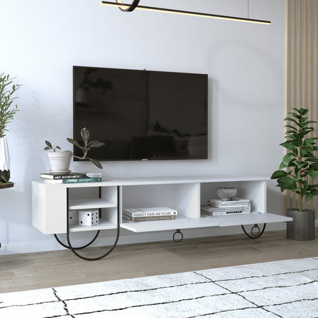 TV-Möbel Norfolk White Melamin 150x44x36 cm
