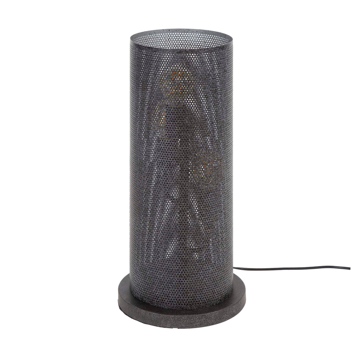 Tischlampe Knox 3-flammig Mesh schwarz