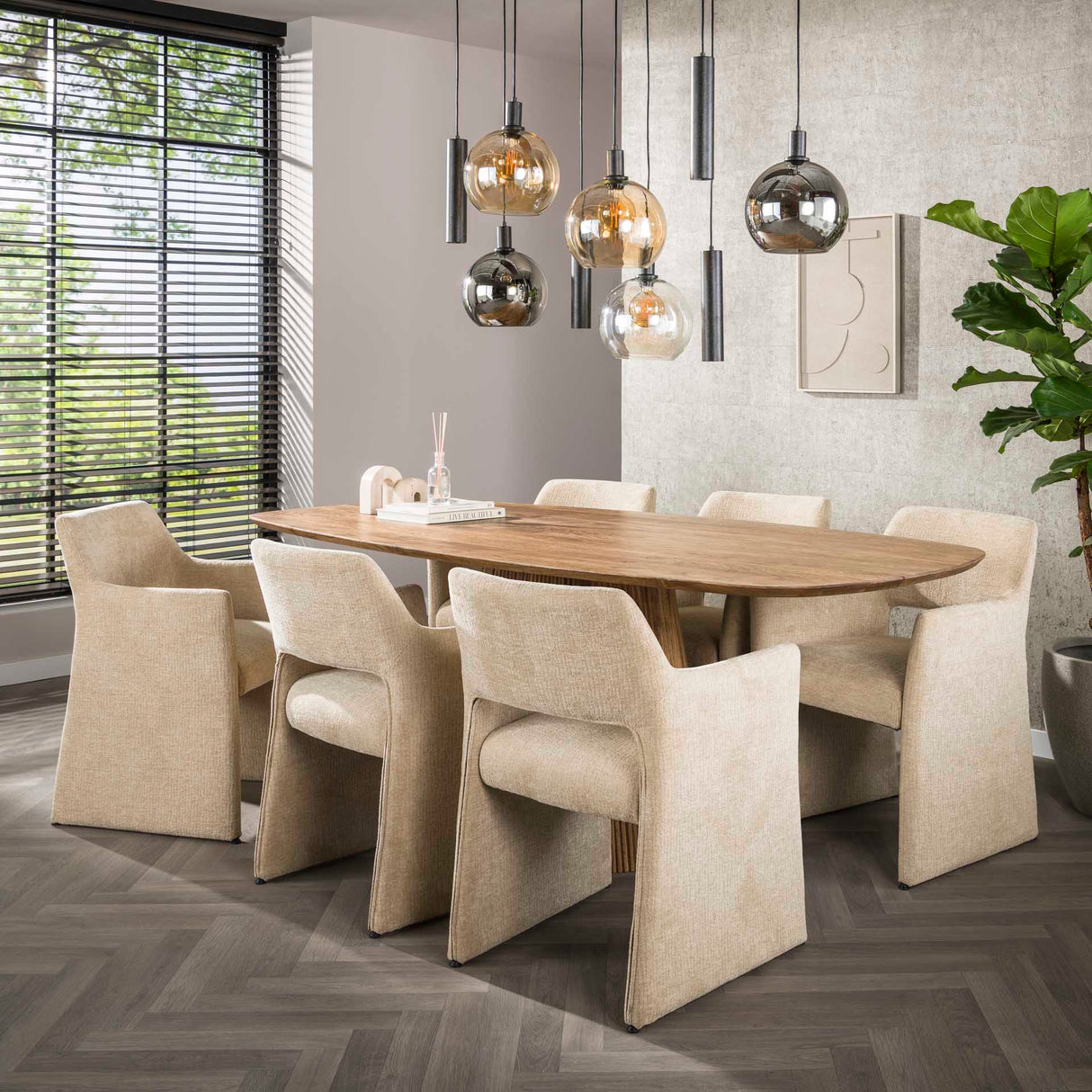 Orbis Tricolore Hängeleuchte 5+4-Licht Schwarz Metall