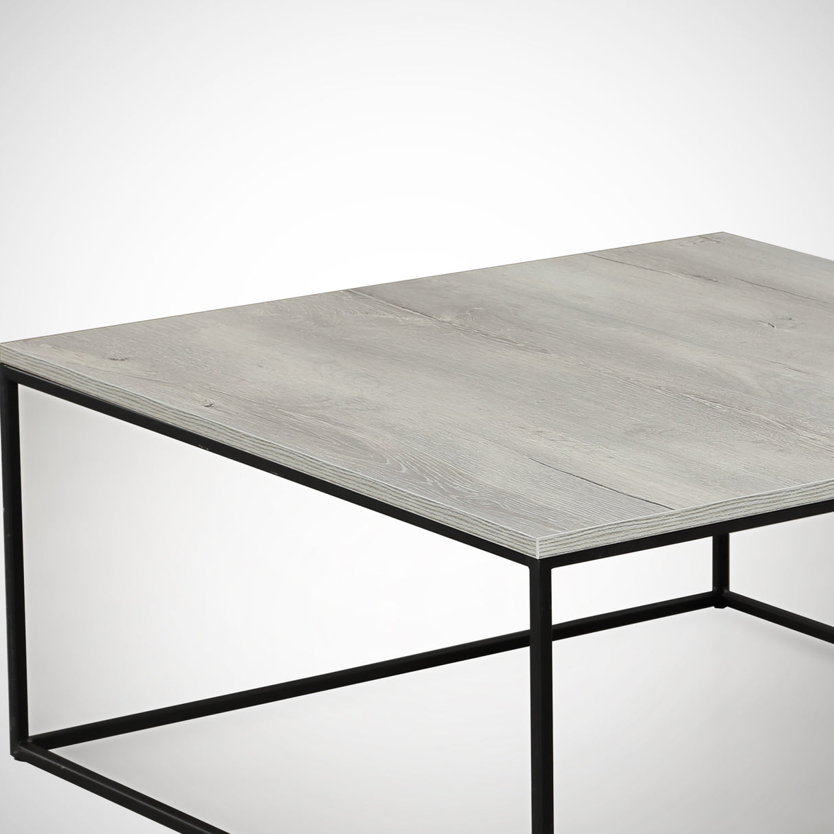 Salontafels - Vierkante salontafel grijs Melamine - 75x75 cm - Pola - Dimehouse