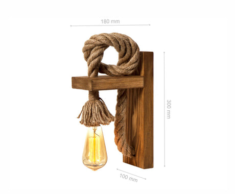 Wandleuchte Braun Metall Nocturne
