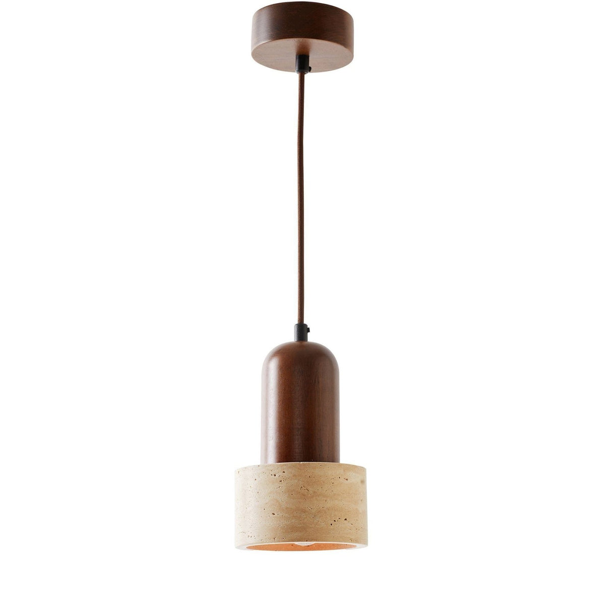 Loer - Walnussbeige Walnuss-Travertin-Kappe