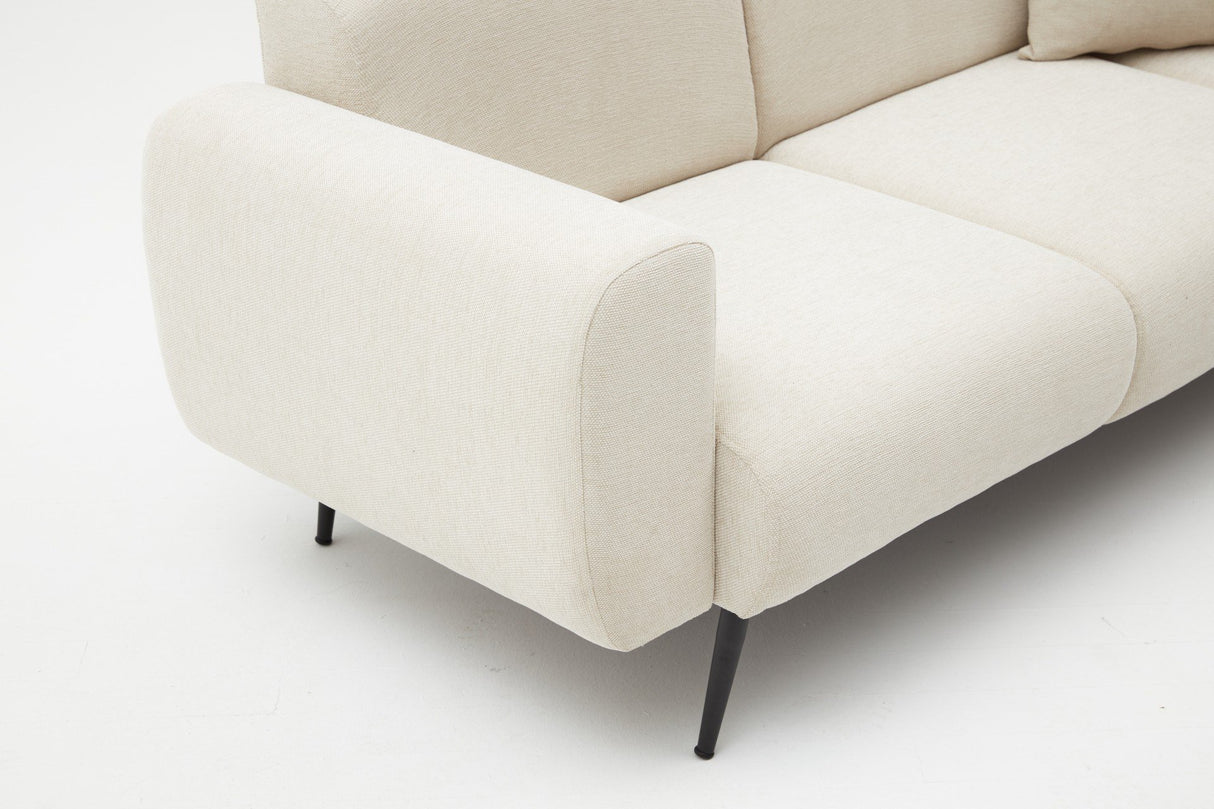3-sitzer Sofa Beilagencreme