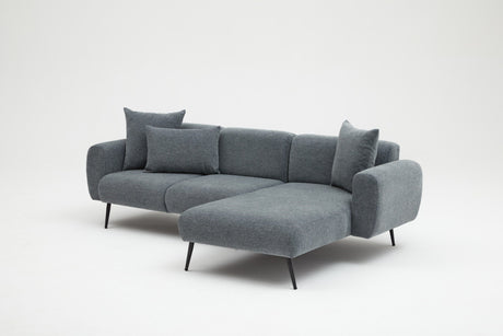 Ecksofa rechts Side Anthrazit