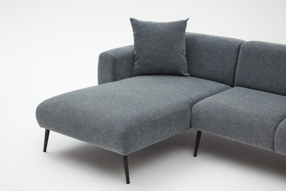 Ecksofa rechts Side Anthrazit