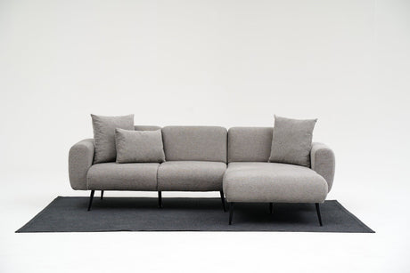 Ecksofa rechts Side hellgrau
