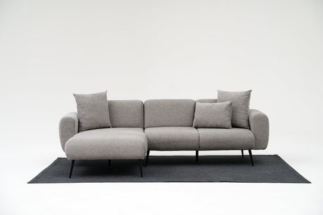 Ecksofa links Side hellgrau