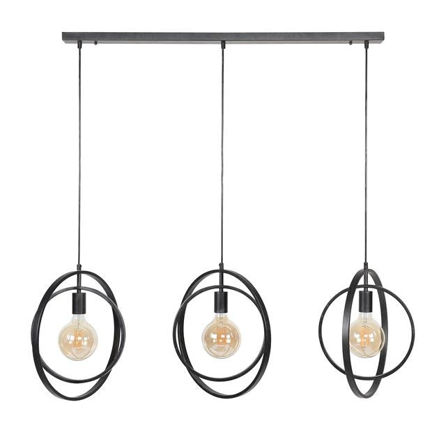 Hängelampe Otan DH Interior Anthrazit LxBxH 129x46x11 Metall Weiß Foto Vorderansicht