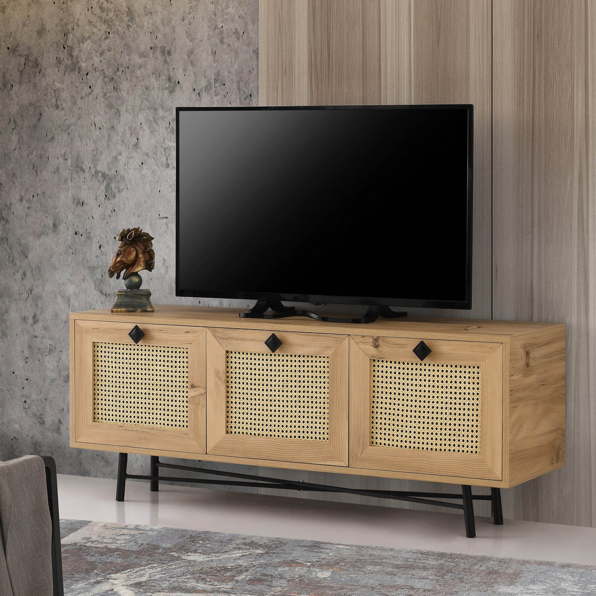 TV-Möbel Alcazar Eik Melamine 140x60x40 cm