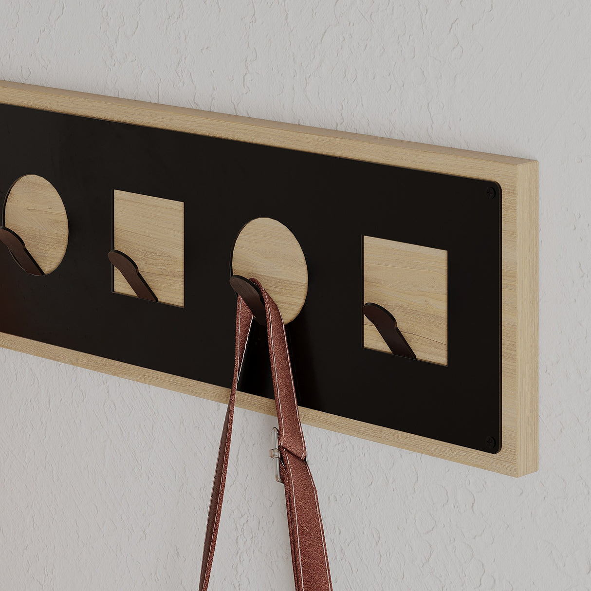 Garderobe 5-Haken Ican Eichenholz Melamin