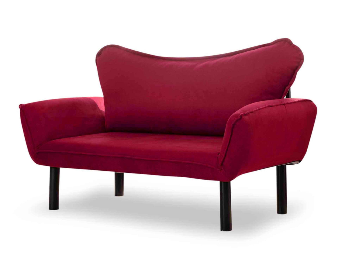 2-Sitzer Schlafsofa Chatto Rot